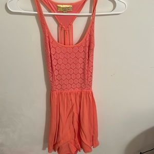 Princess, Vera Wang Coral dress. Mid-length worn once.